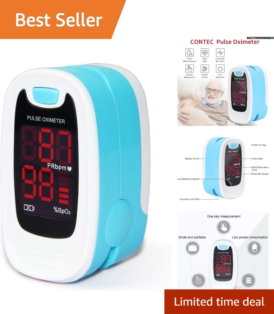 Accurate LED Blood Oxygen Monitor: Lightweight Design with Long Battery Life
