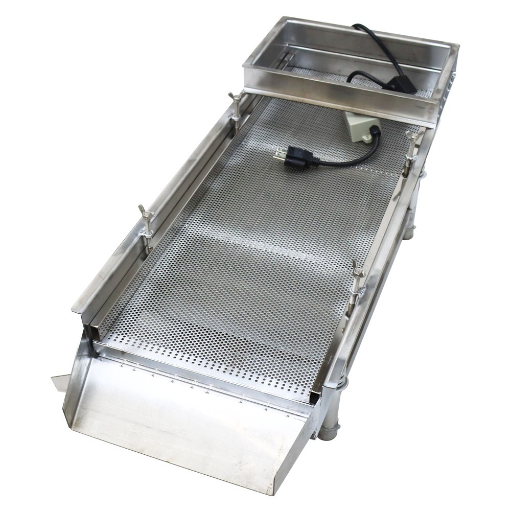 Open Box3mm 1Layer Stainless Steel Straight Vibrating Sieve Screen Shaker Sifter