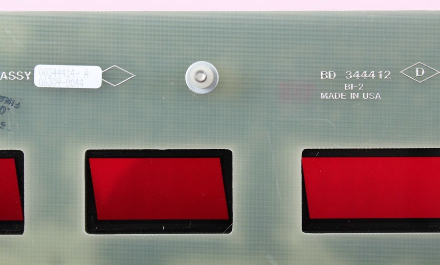 Beckman Backplane Control Panel Cover Plate – L8-M Ultracentrifuge P/N 344414-A