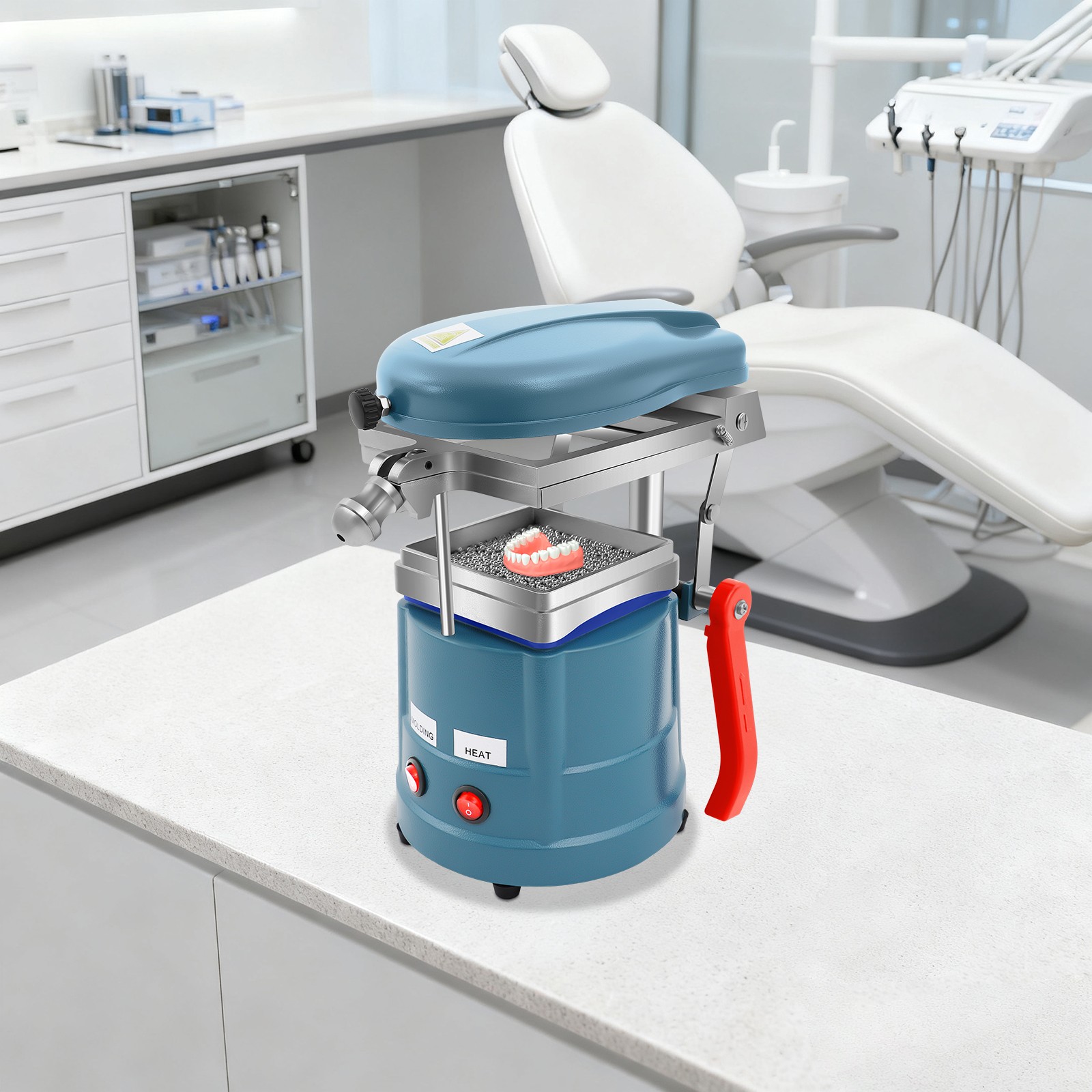 Dental Vacuum Molding Forming Machine Former Heat Thermoforming Lab Equipment