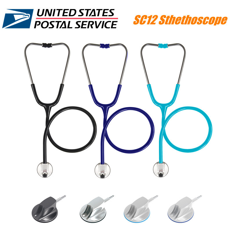 CONTEC SC12 Cardiology Professional Single Head Stethoscope Zinc Alloy Medical