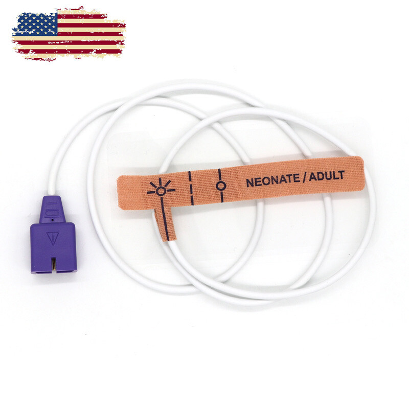 US 10Pcs Compatible with Nellcor MAX-N SpO2 Sensor Probe Fit Neonate/ Adult