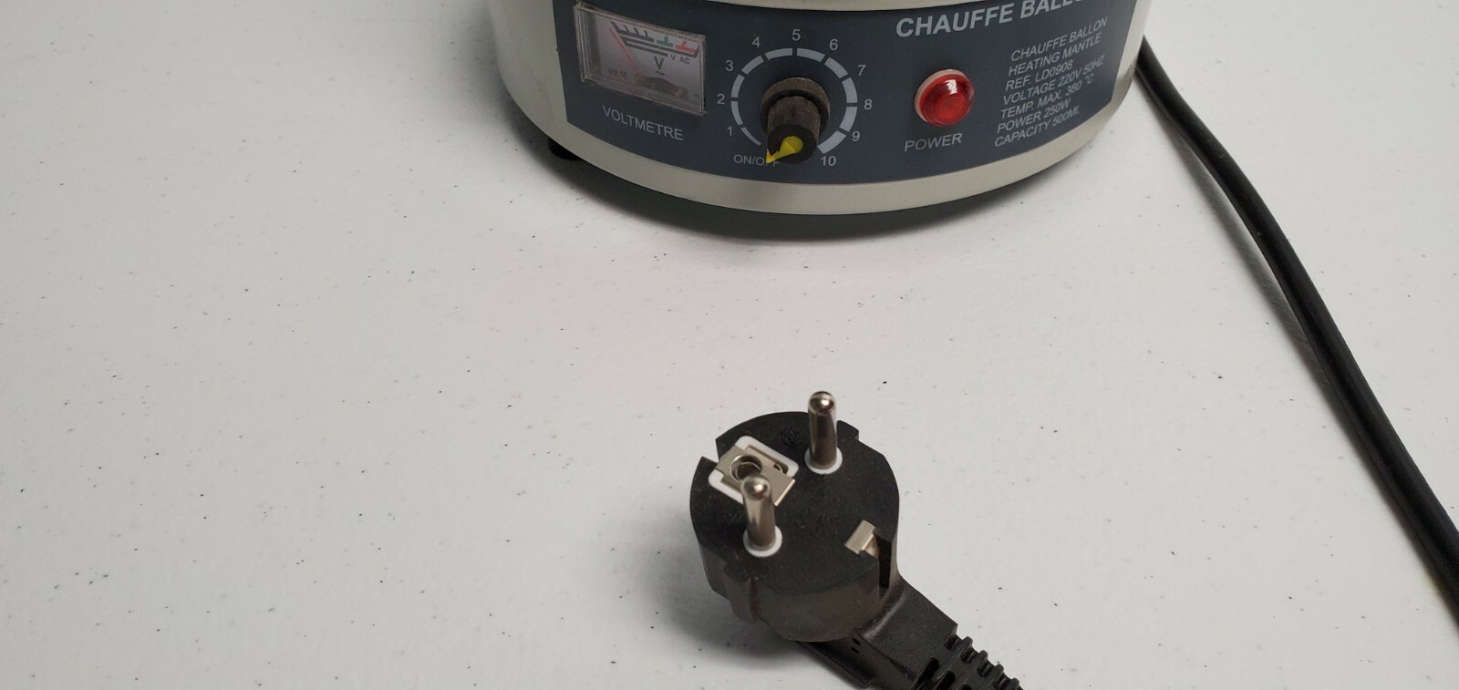 Used Chauffe Ballon Heating Mantle 500ML – 250W – 380c temp 220v