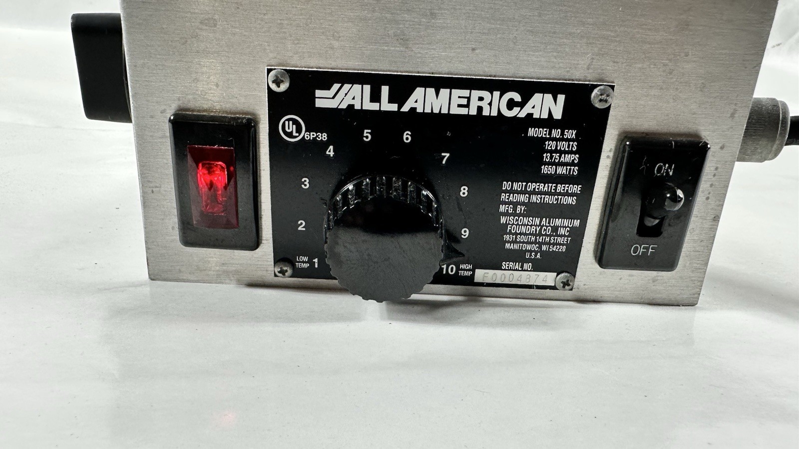 All American 50X Electric Pressure Sterilizer Autoclave 25Qt 120V