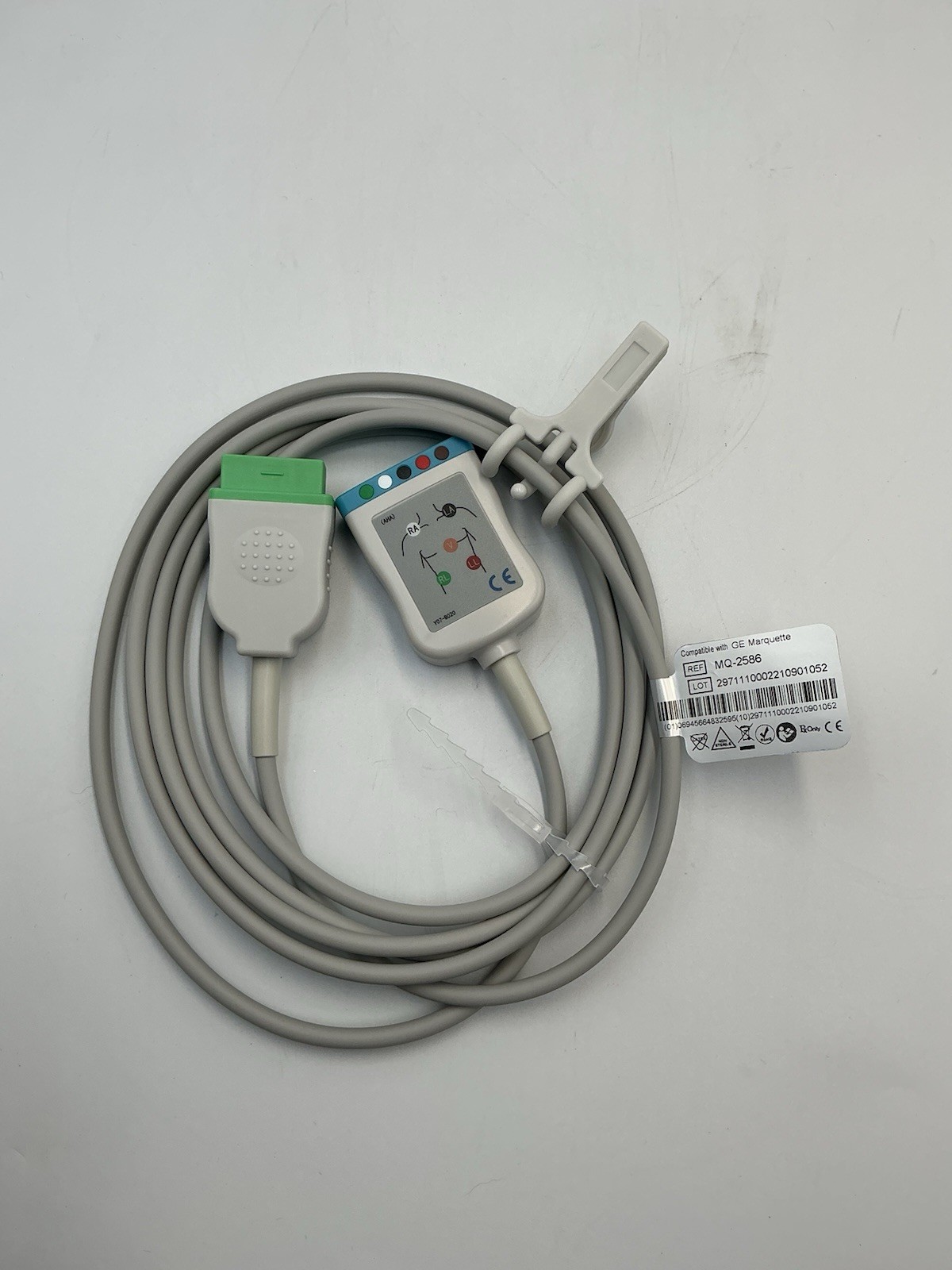 GE Marquette Style ECG Trunk Cable 5-lead, 2.5 M, 11 pins plug/AHA