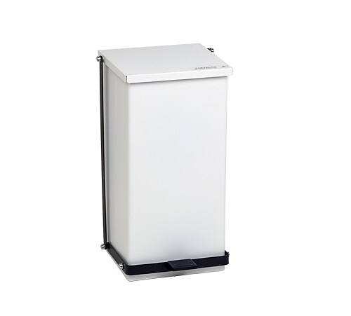 Detecto P-48 White 48 Qt Step-On Can