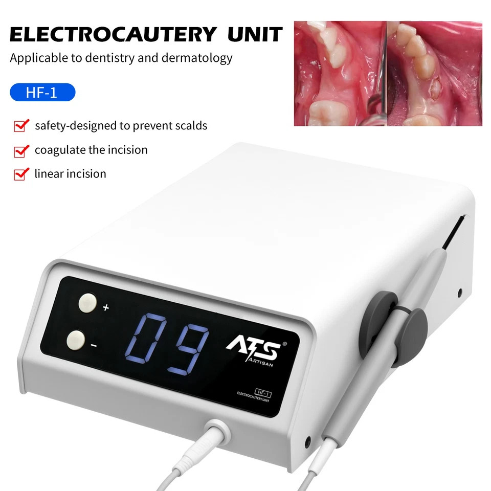 Electrosurgery Dental Cutting Unit with 10 Electrodes Tips 110V/220V HF