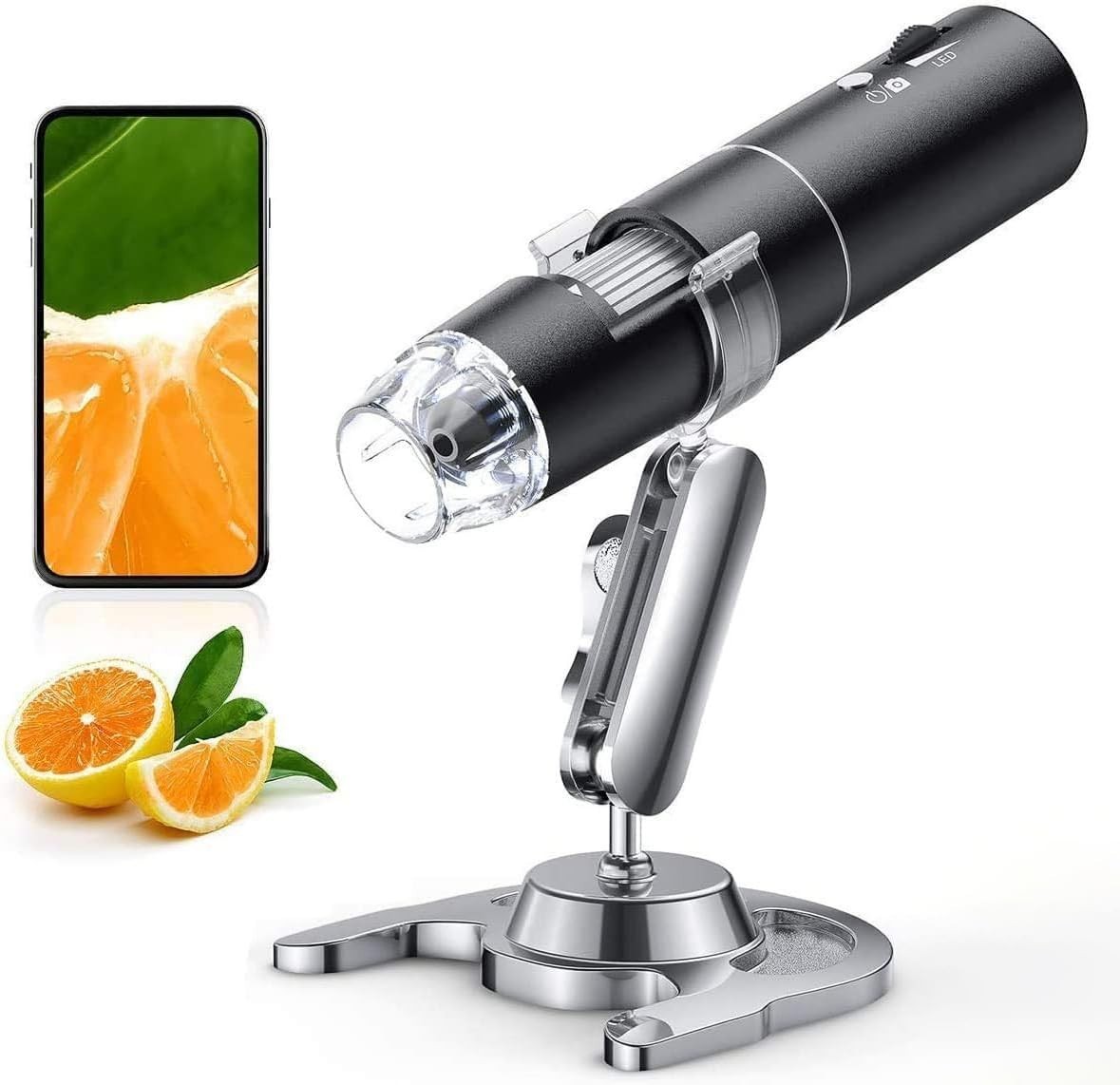 Wireless Digital Microscope Skybasic 50X-1000X Magnification WiFi Portable Adjus