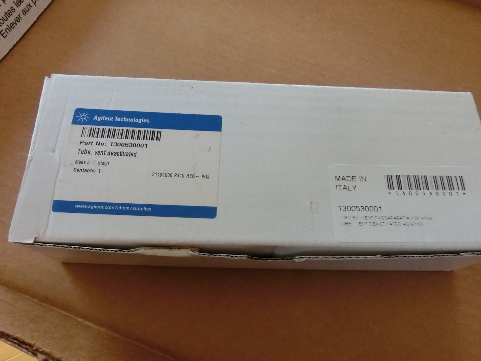 Agilent Deactivated Vent Tube 1300530001