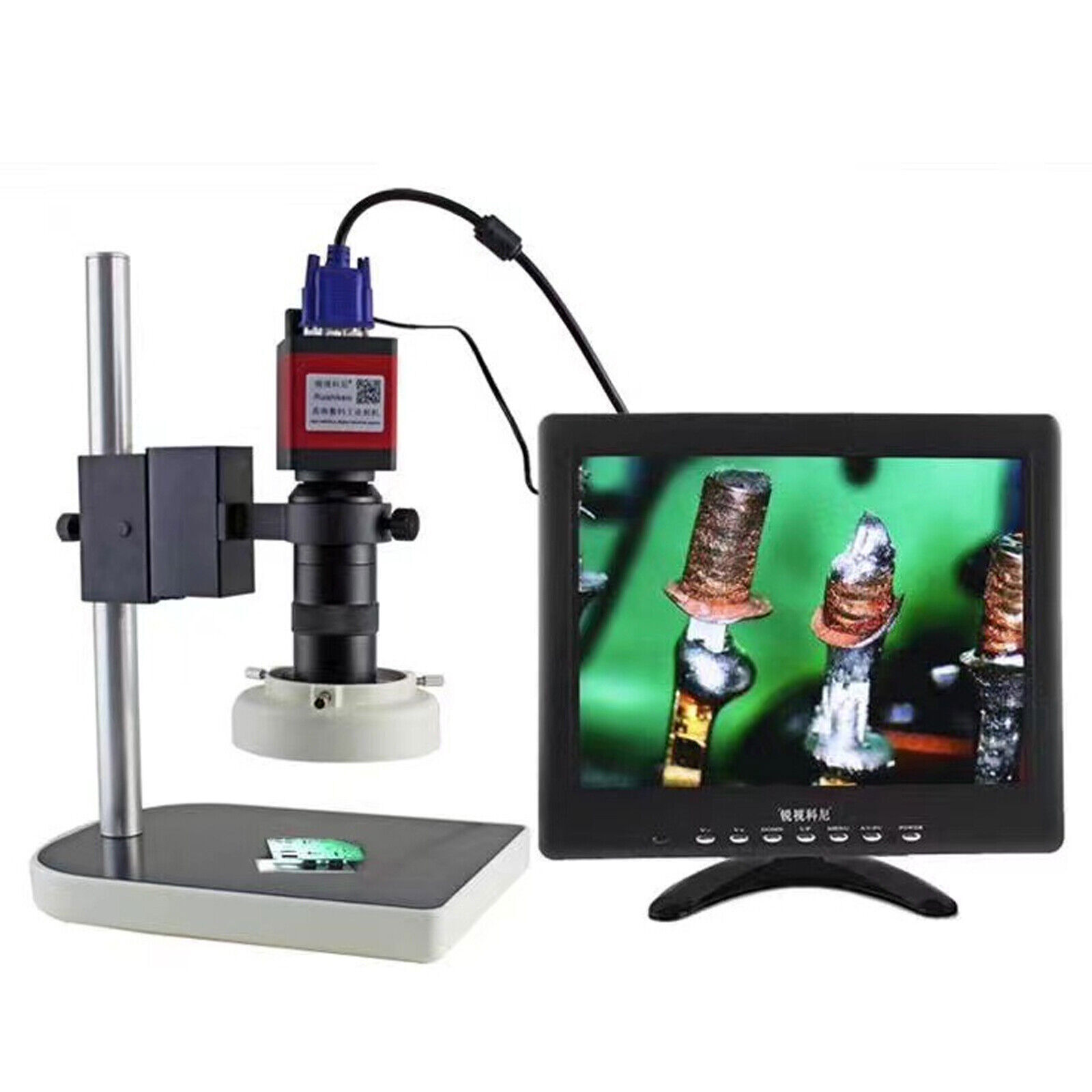 Digital Monocular Microscope Camera Industry Video Inspection HDMI HD 130X 3800W