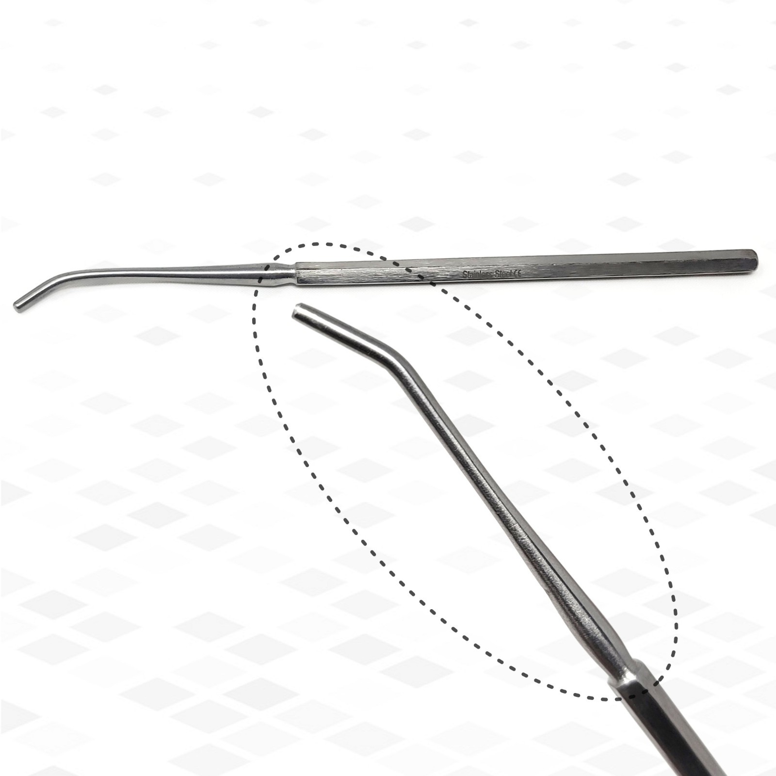 1Pcs Seeker Mall Probe Angular Dissecting Surgical Lab Instrument German Grade