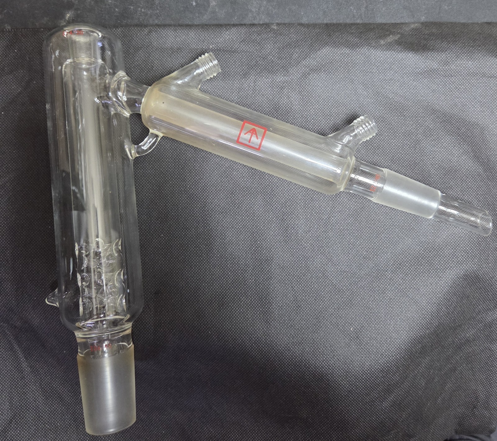 Heavy Wall Short Path Distillation Head w/ Straight Drain 14/20 34/45 24/40