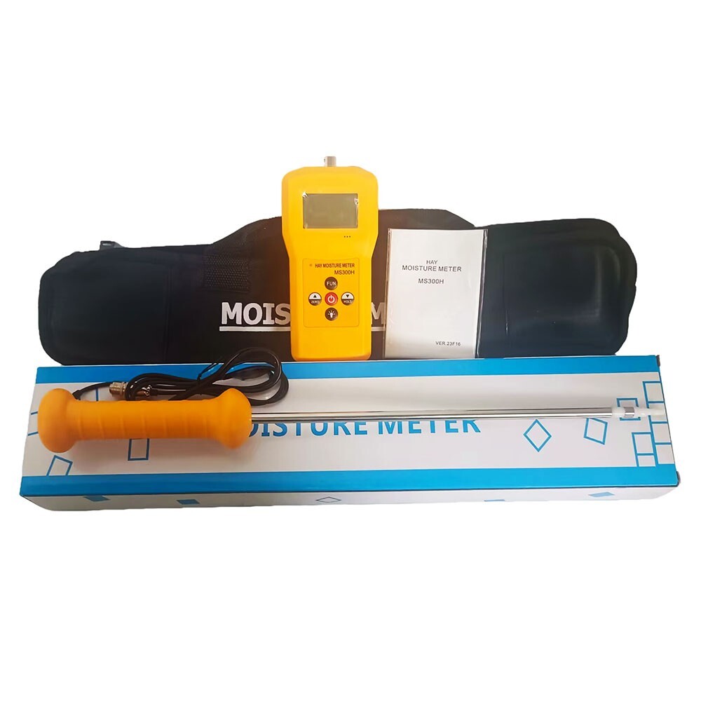 Hay Moisture Meter Hay Moisture Content Analyzer with 280mm Needle Range 0-80%