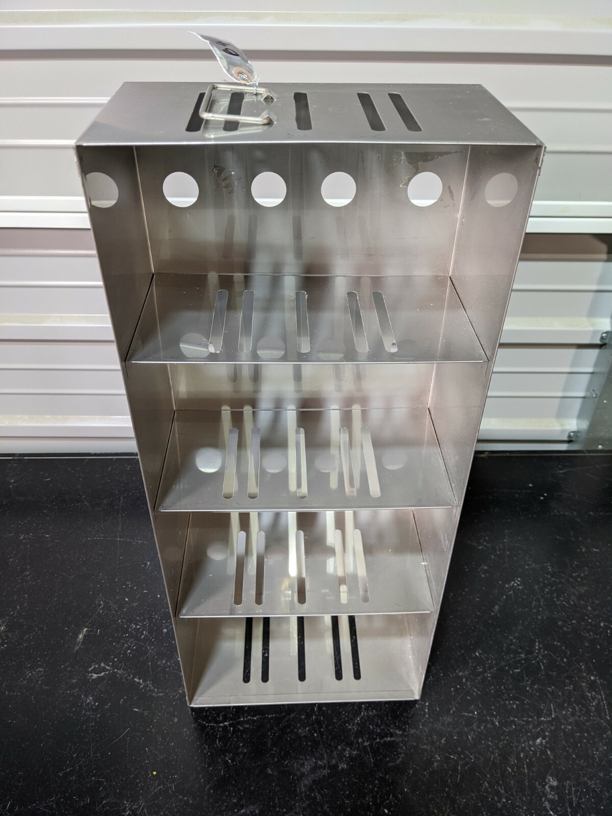 Cryogenic Freezer Box Rack / 5.25 x 9 x 5″ Box / 22 x 9.5 x 5.5″ Rack / 4 Boxes