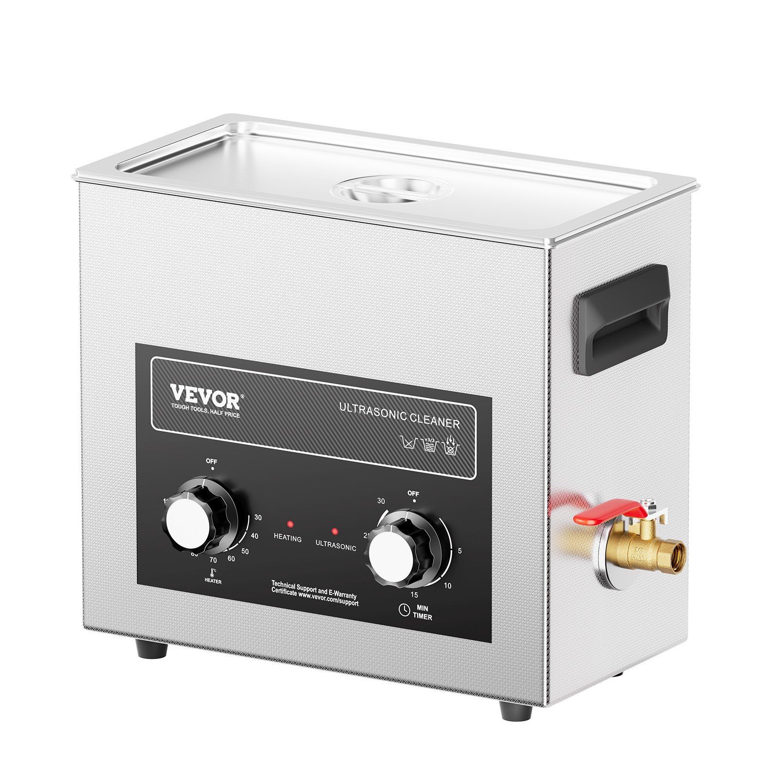 6L 180W Multi Functional Ultrasonic Cleaner with Heat Regulation