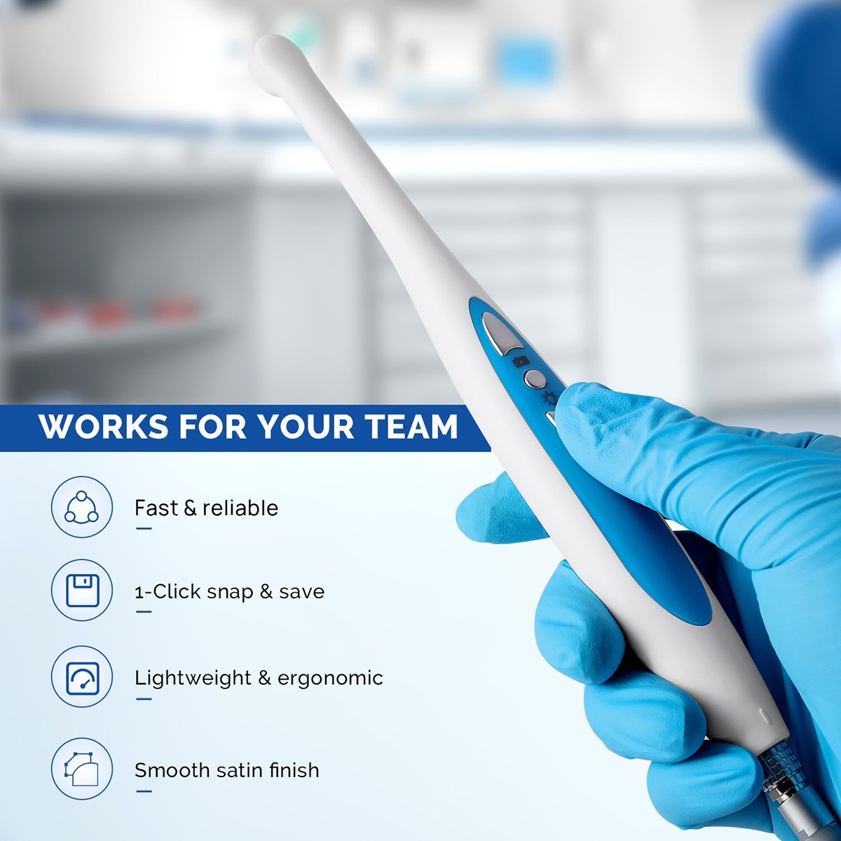 AZDENT Dental HD Intraoral Camera USB Digital Imaging Work on Dexis/Eaglesoft