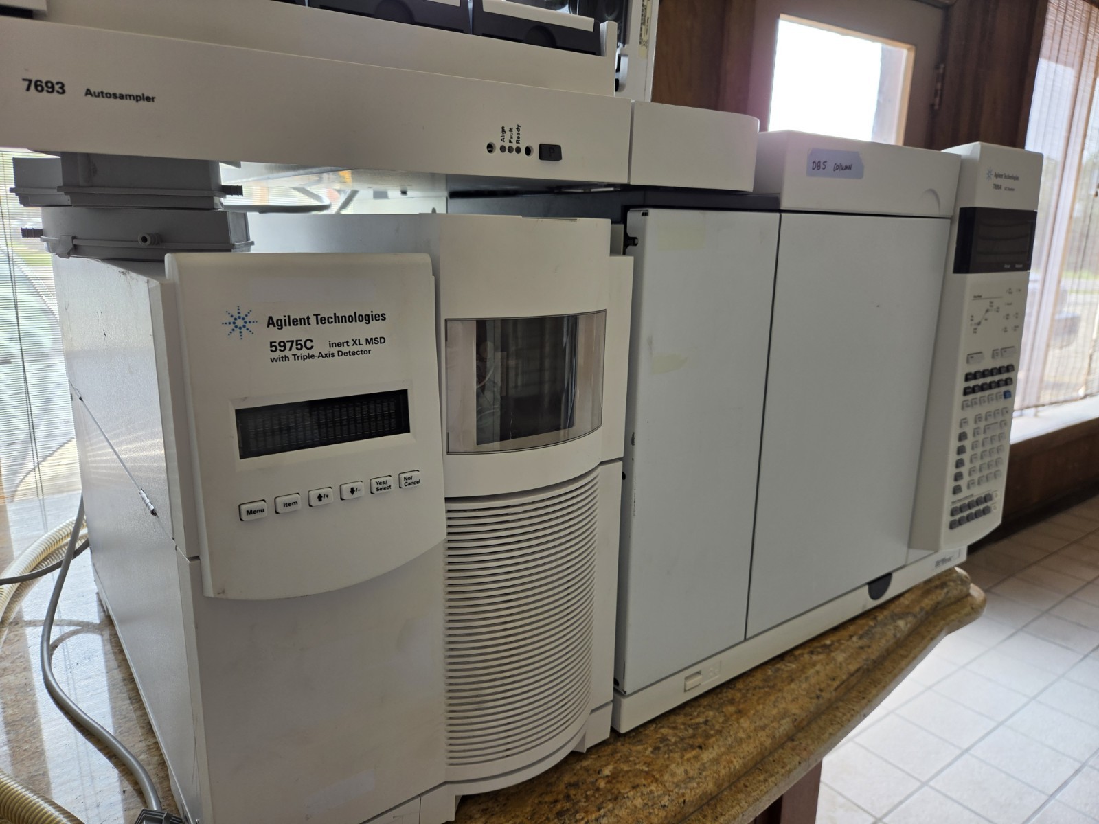 GC MS Agilent 7890A MSD 5975C Inert XL | 7693 Autosampler & Tray