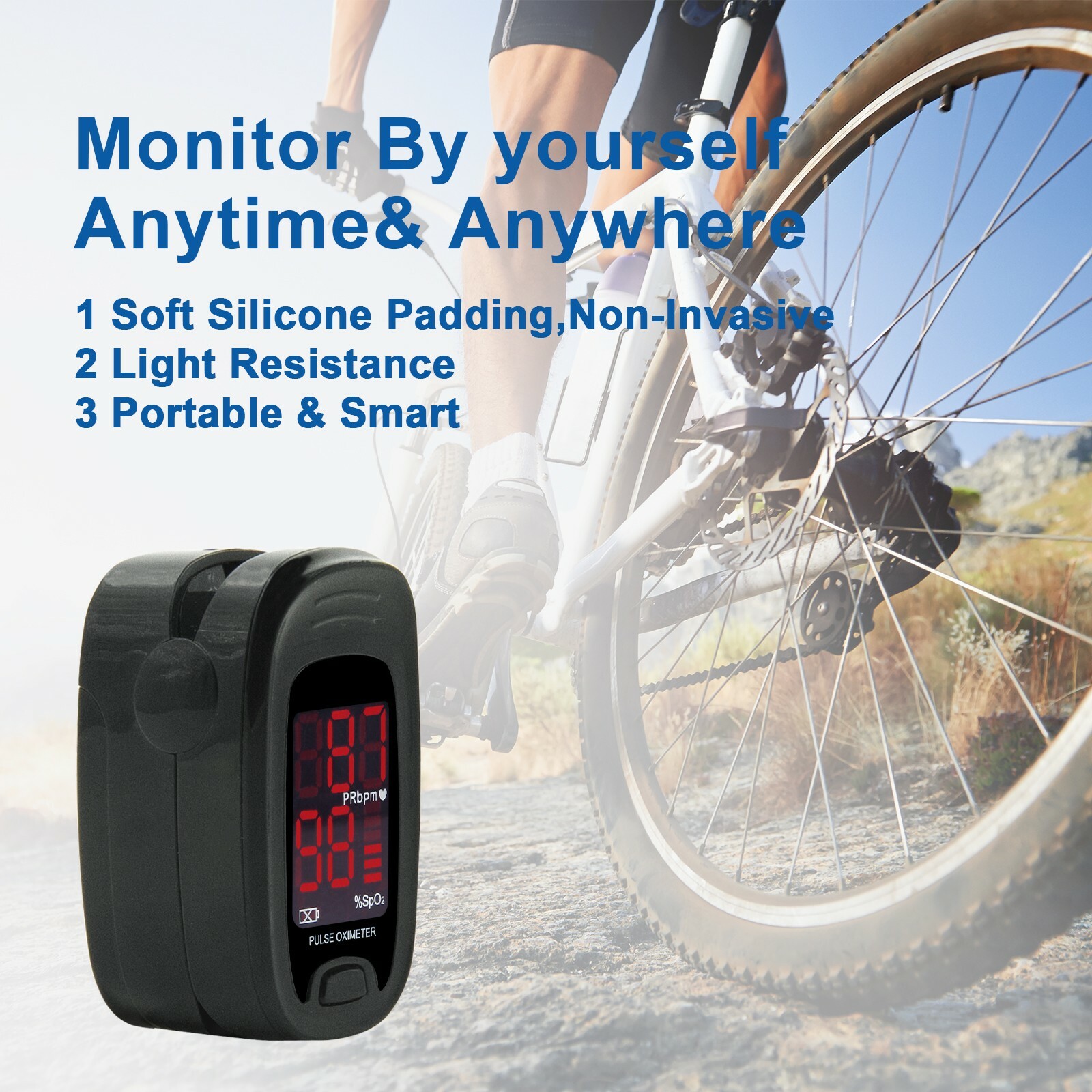 CONTEC Finger Tip Blood Oxygen Meter SPO2 PR Pulse Monitor LED Display USA