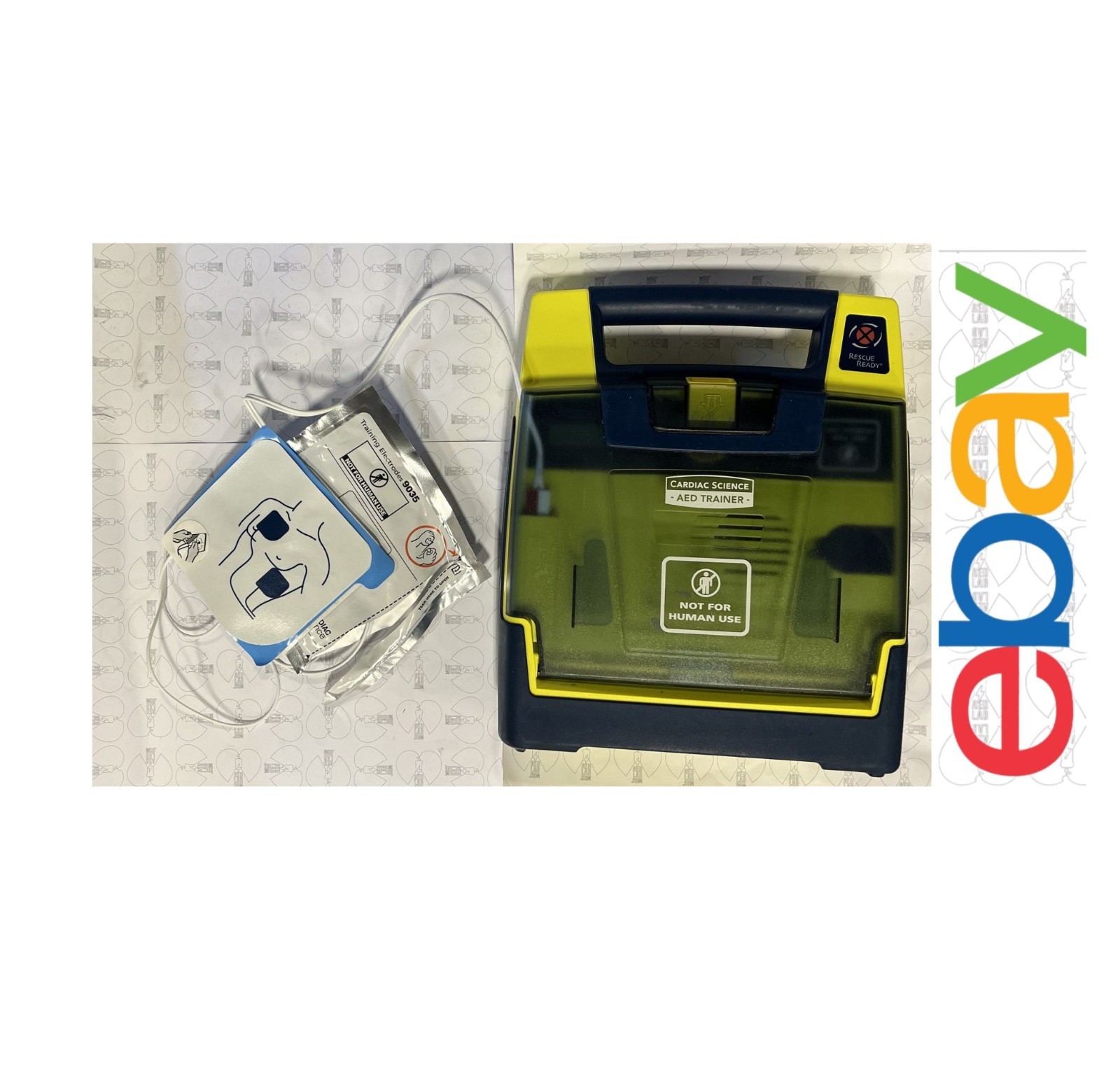 LOT OF 2 Cardiac Science POWERHEART G3 TRAINERS Recycled & Untested No Batteries