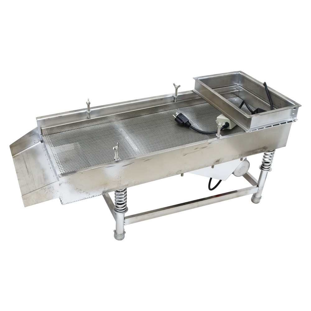 Open Box3mm 1Layer Stainless Steel Straight Vibrating Sieve Screen Shaker Sifter