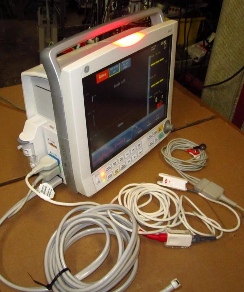 GE B40 Patient Monitor cables included Masimo SPO2 NIBP ECG printer E-miniC GAS