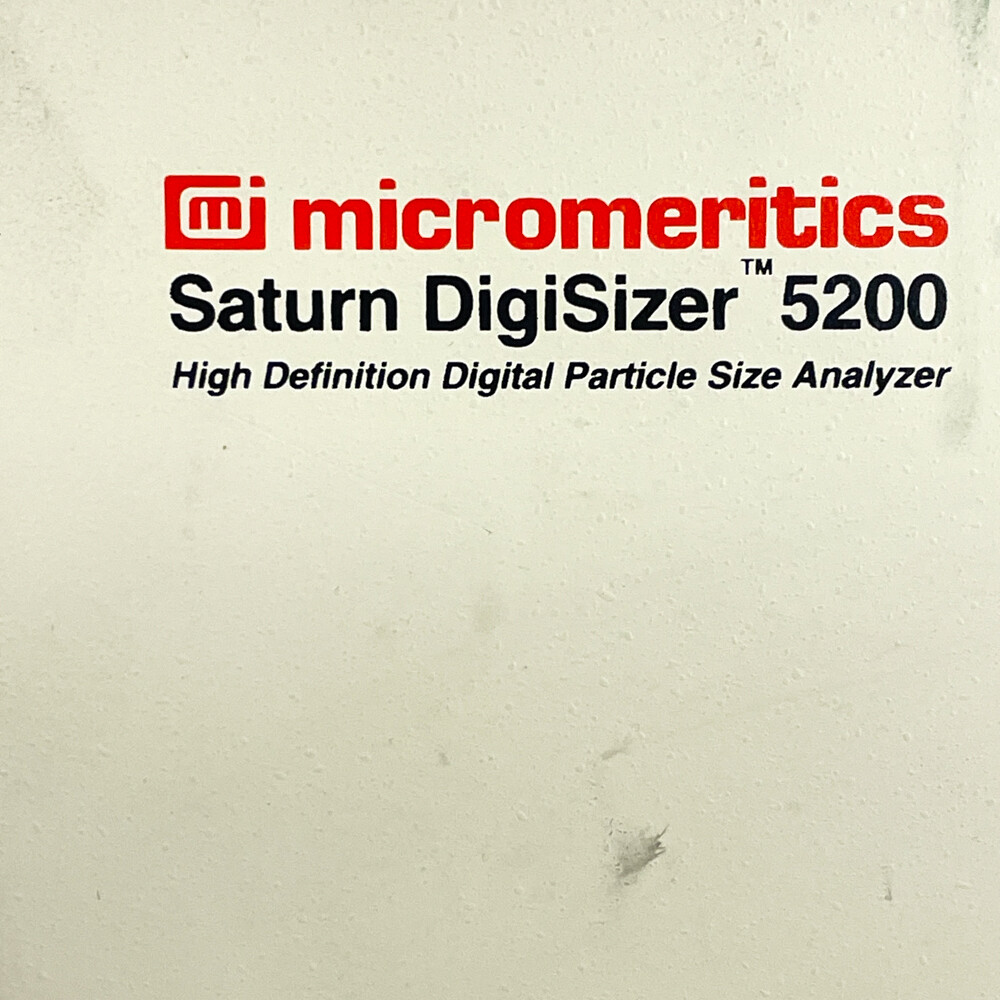 Micromeritics Saturn DigiSizer 5200 HD Digital Particle Size Analyzer w ML1016R