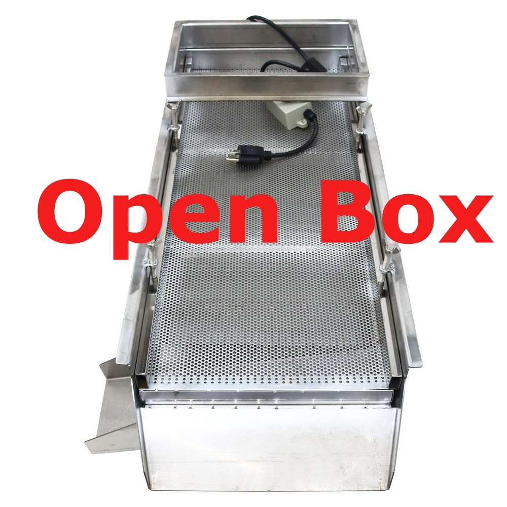 Open Box3mm 1Layer Stainless Steel Straight Vibrating Sieve Screen Shaker Sifter