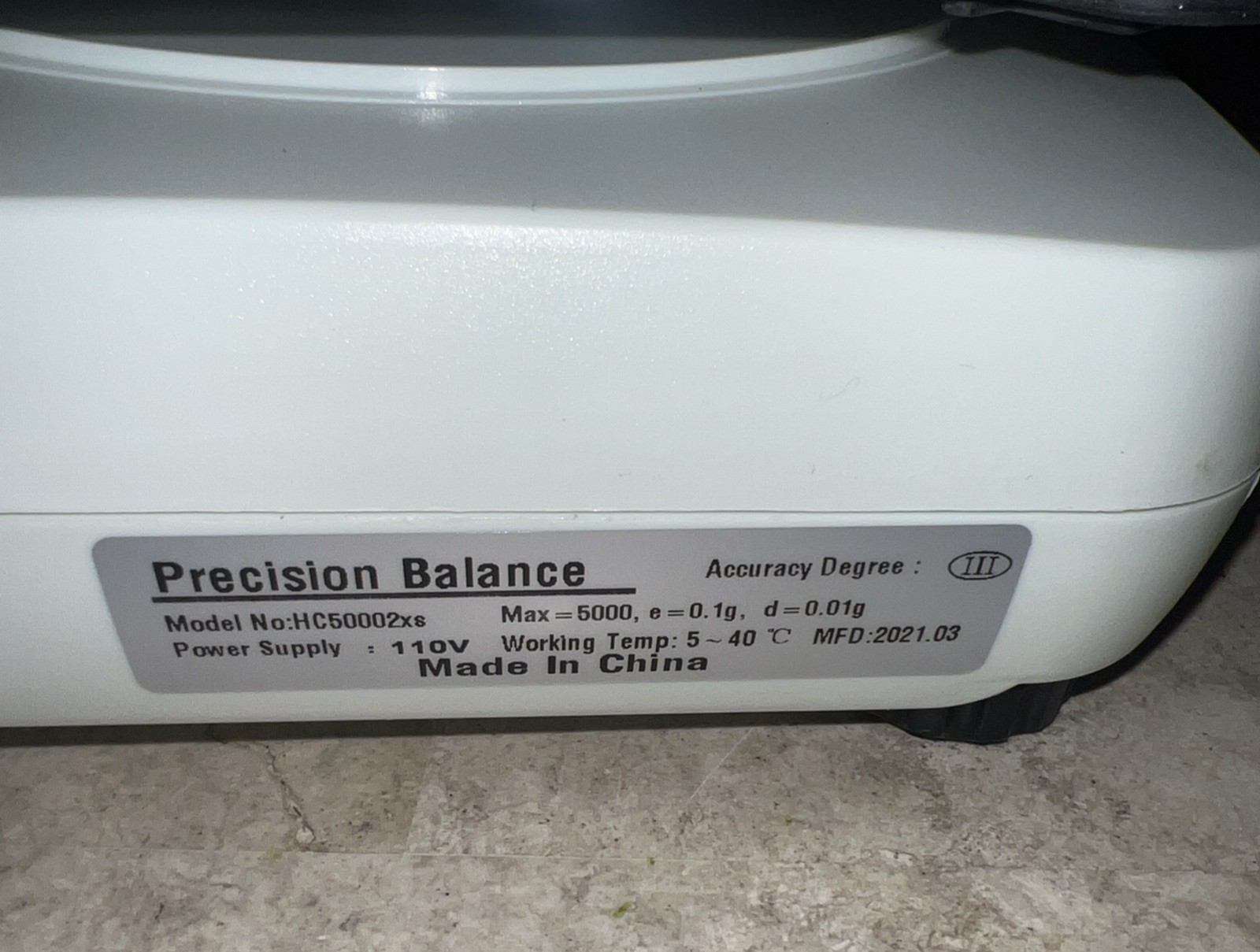 Bonvoisin Lab Scale 5000g x 0.01g High Precision Electronic Analytical Balance