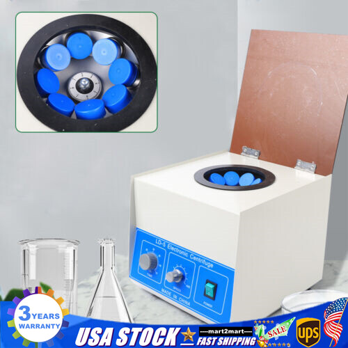 50 ml × 8 Electric Centrifuge Medical Lab Benchtop Centrifugal Separator Machine