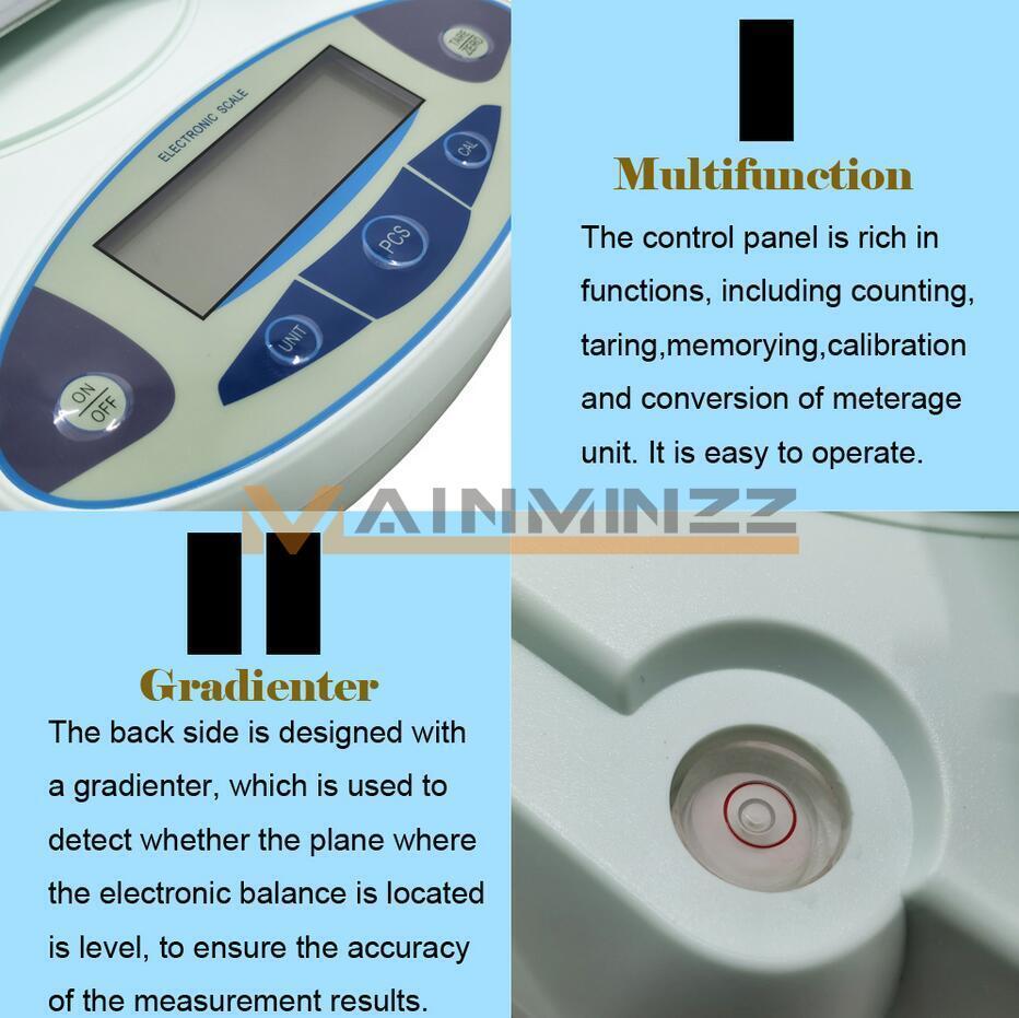 15kg/0.1g Analytical Electronic Balance Lab Digital Balance Scale High Precision