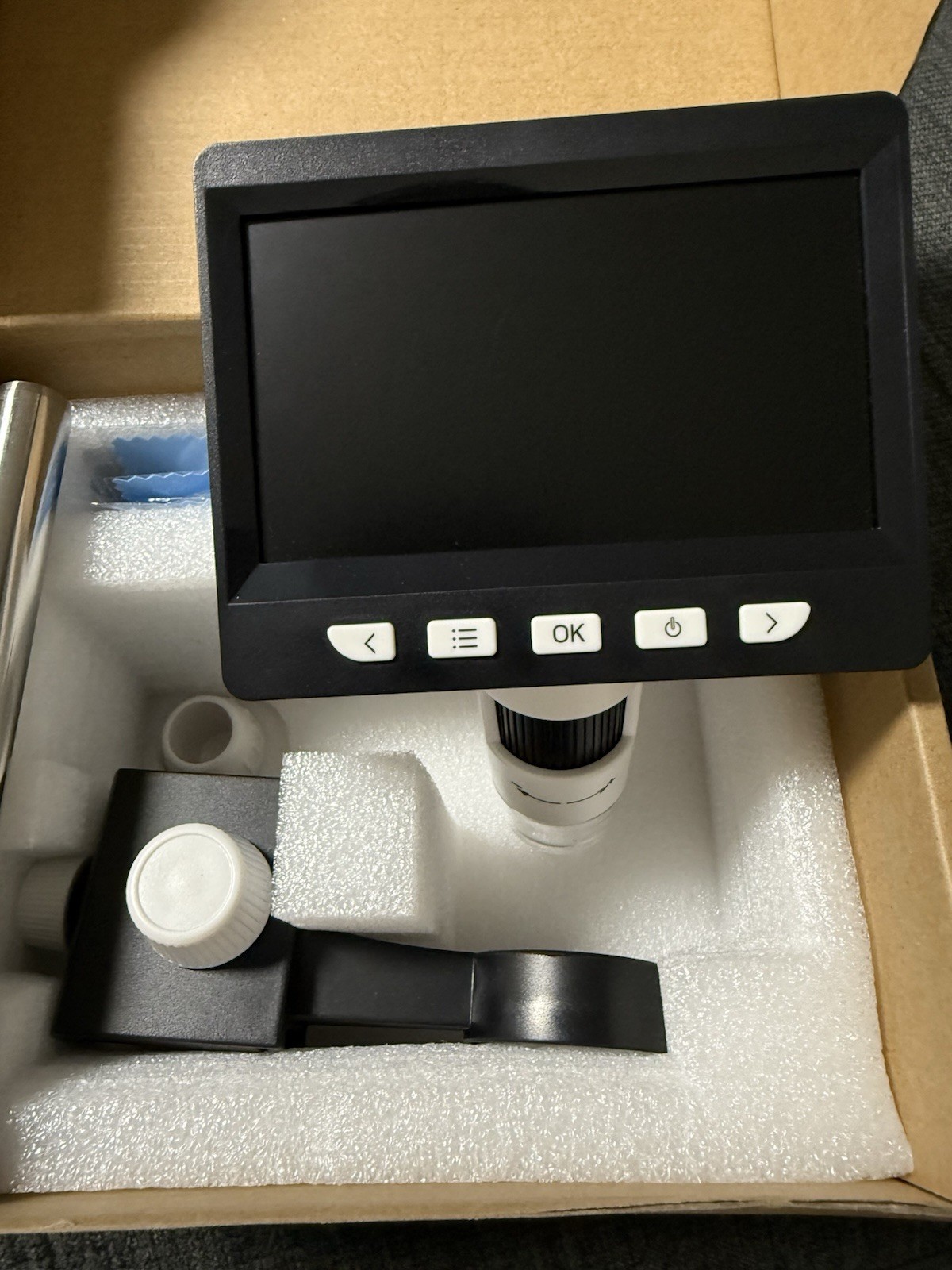 7″ LCD Digital Microscope, Coin Microscope with 12MP Camera