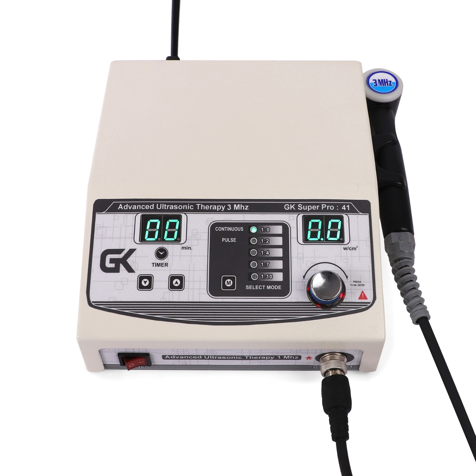 New Prof. Ultrasound Therapy 3MHz Machine Physical Ultrasound Physiotherapy Unit