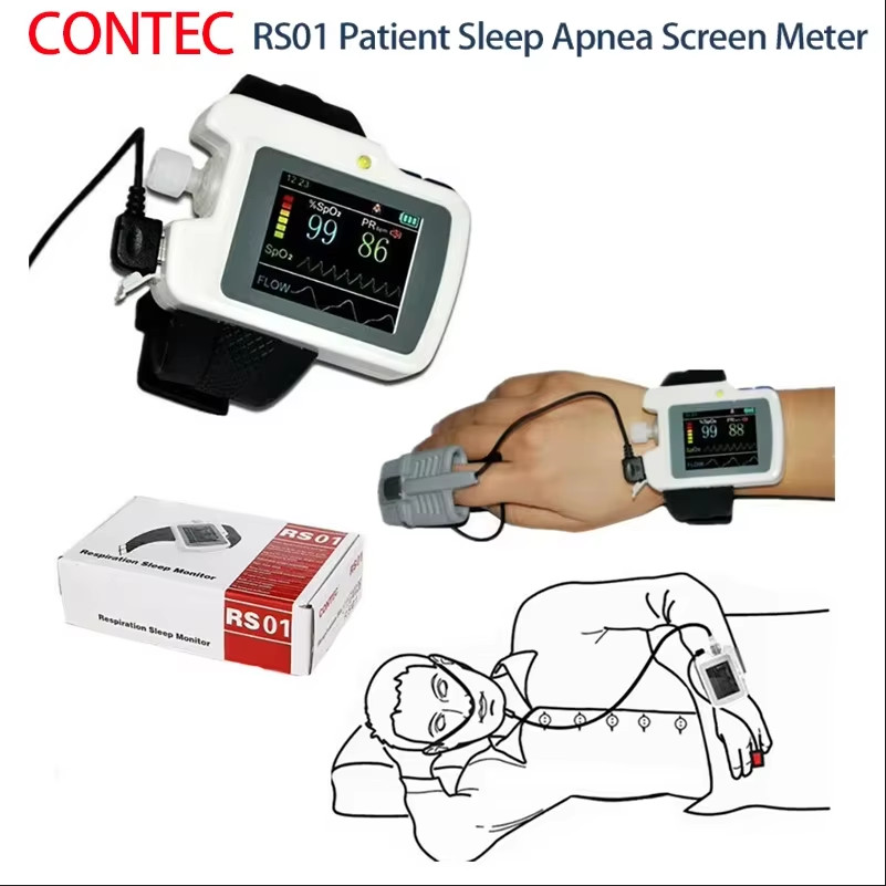 Contec RS01-Wrist-watch-Sleep-apnea-screen-meter-Respiration-Sleep-Monitor
