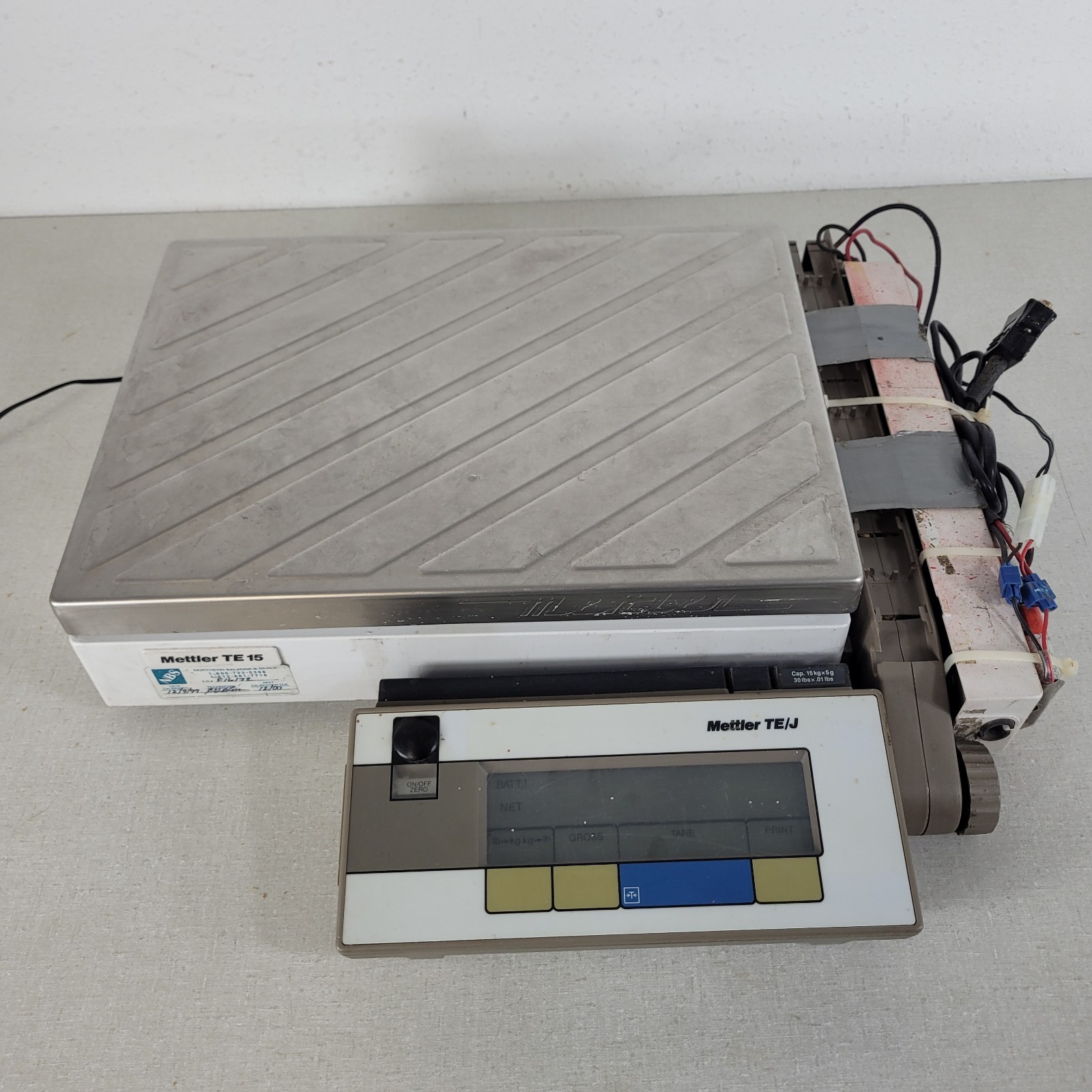 Tested Works Mettler Toledo TE15 15kg TE/J Industrial Platform Scale w/ Case