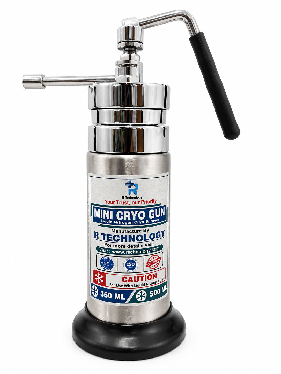 Advance 350Ml Cryotherapy Instrument For Dermatology Use 350ML LN2 Mini Cryo Can