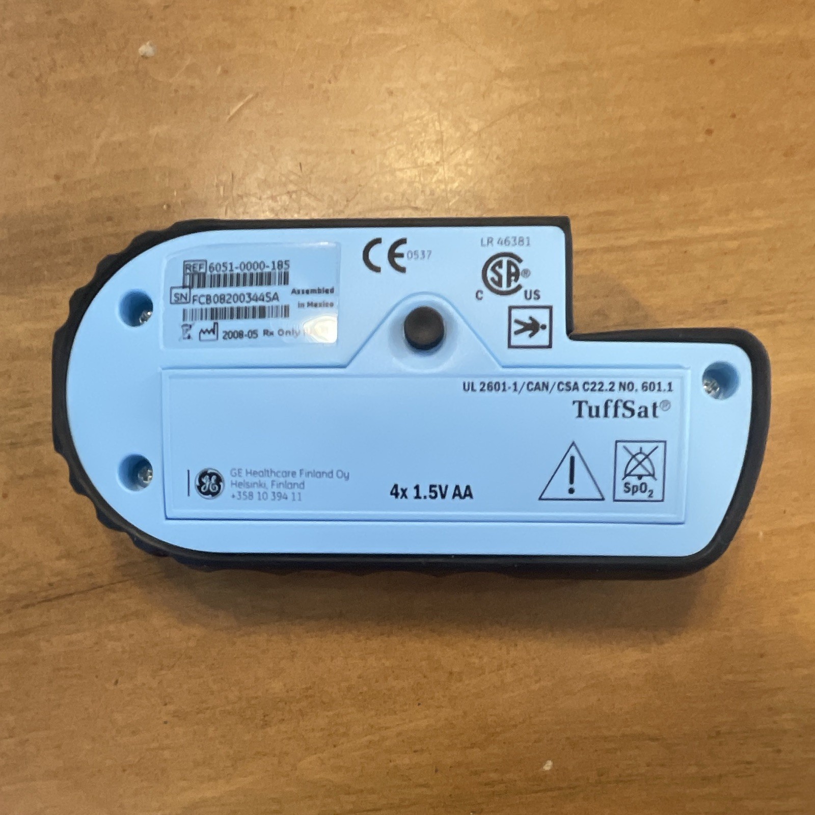 GE Healthcare Ohmeda TuffSat Handheld Pulse Oximeter w/ Adult Finger Probe