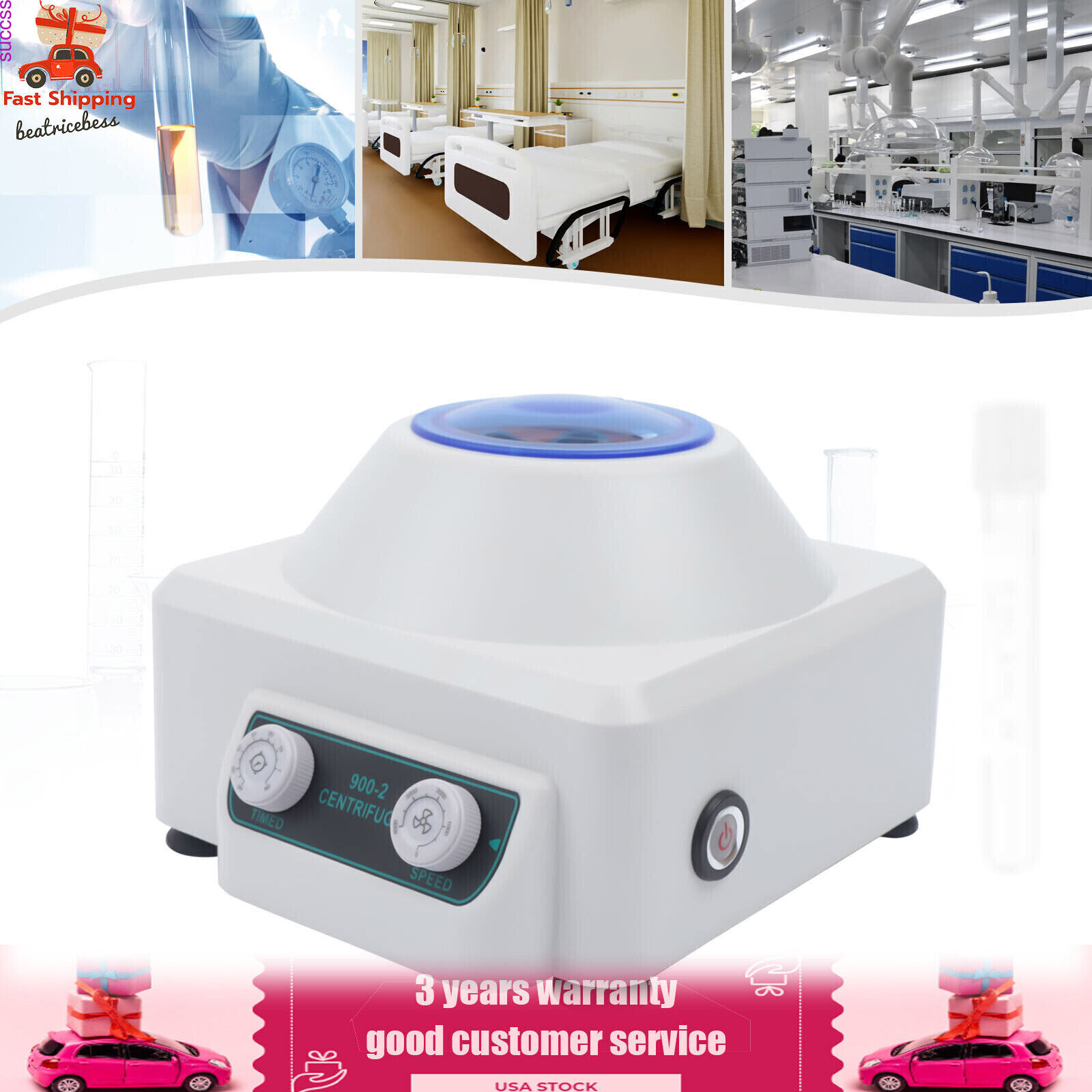 Portable Medical Lab Centrifuge Electric PRP Centrifuge Machine 4000rpm 6x20ml