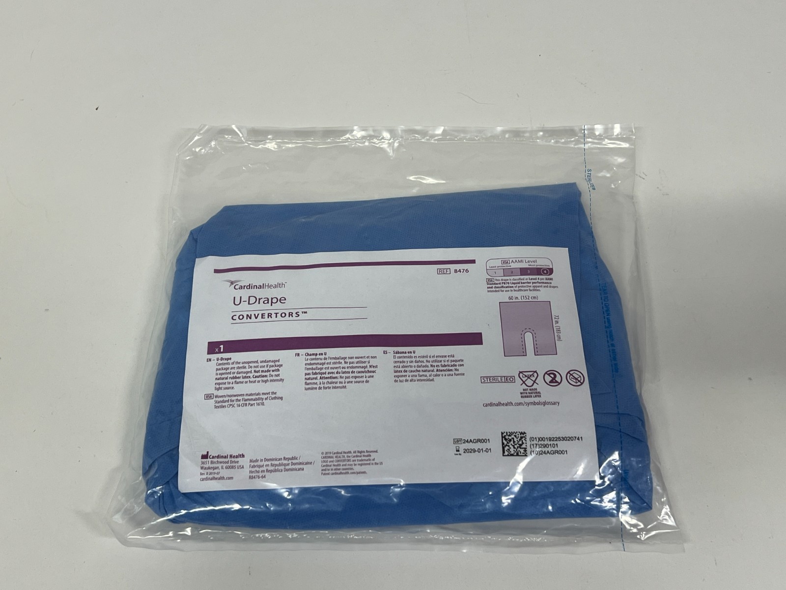 Lot of 22 Cardinal Helath U-Drape Convertors 8476 Exp.2027-12 to 2030 (*EE31)