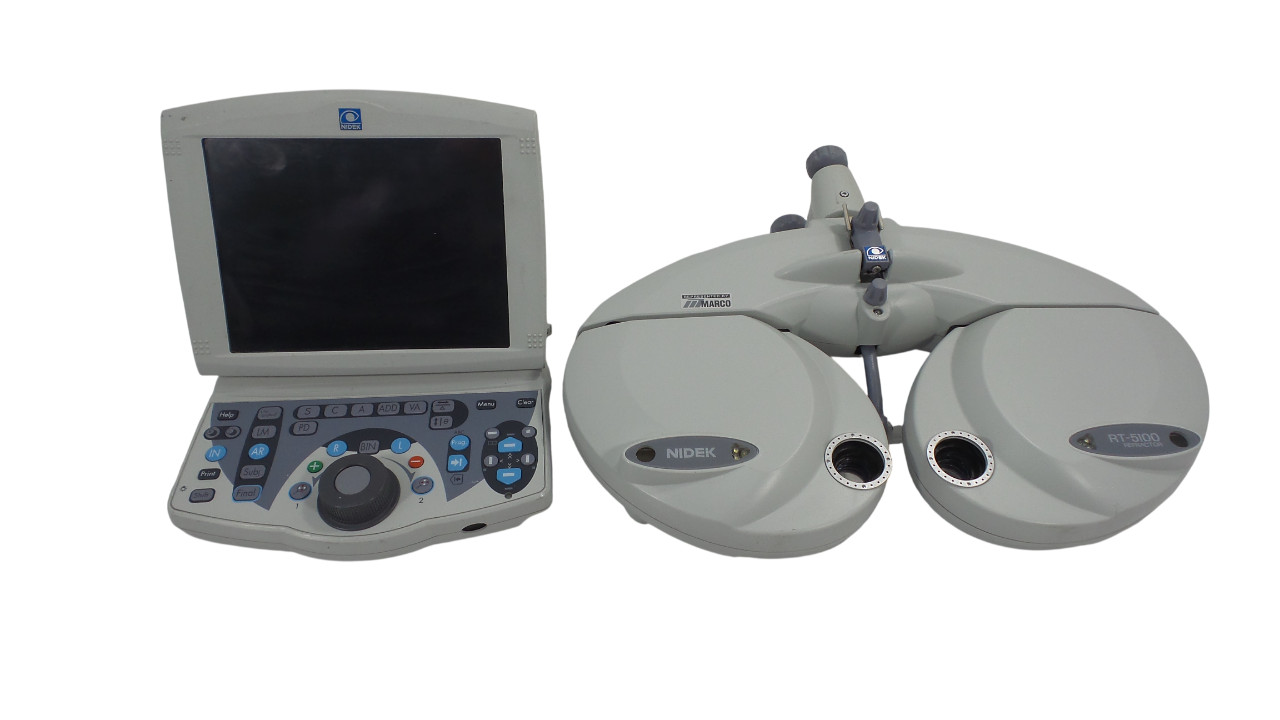 Nidek RT-5100 Auto Phoropter Refractor Head w/ Control Box – Free Shipping