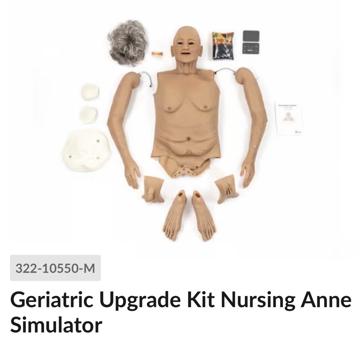 Laerdal Nursing Anne Simulator Geriatric Upgrade Kit (Medium Skin) 322-10550-M