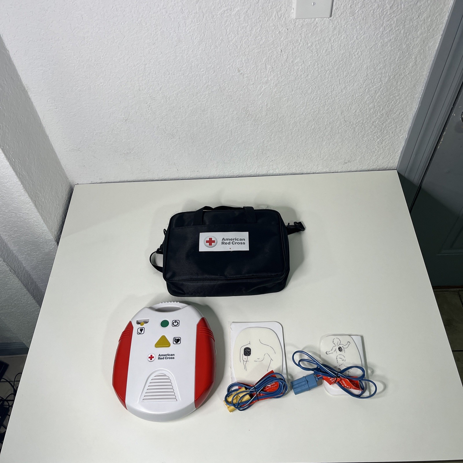 American Red Cross AED Trainer Training Practice Device WORKS