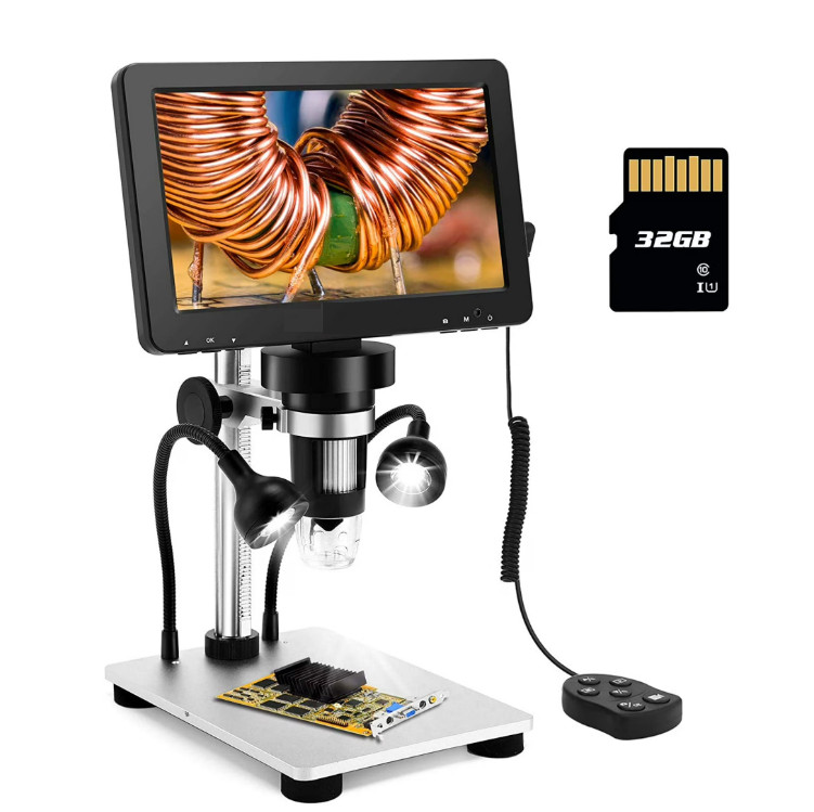 Microscopio digital de 7 pulgadas: lupa de microscopio 1080P para adultos NEW