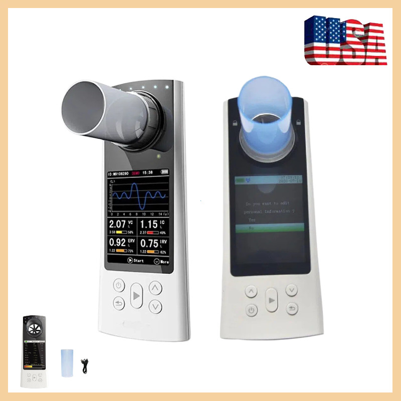 Bluetooth Spirometer Lung Function Tester w/ App & Mouthpiece – US Warehouse