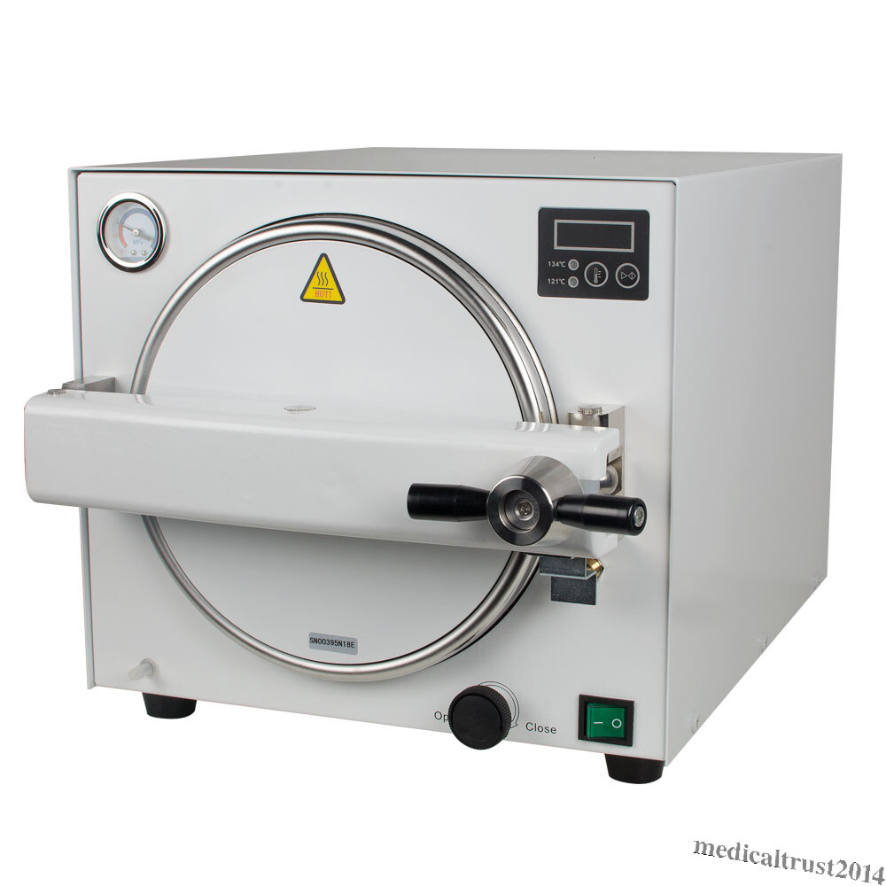18L Dental Autoclave Steam Sterilizer Medical Sterilization Equipment Tray 900W