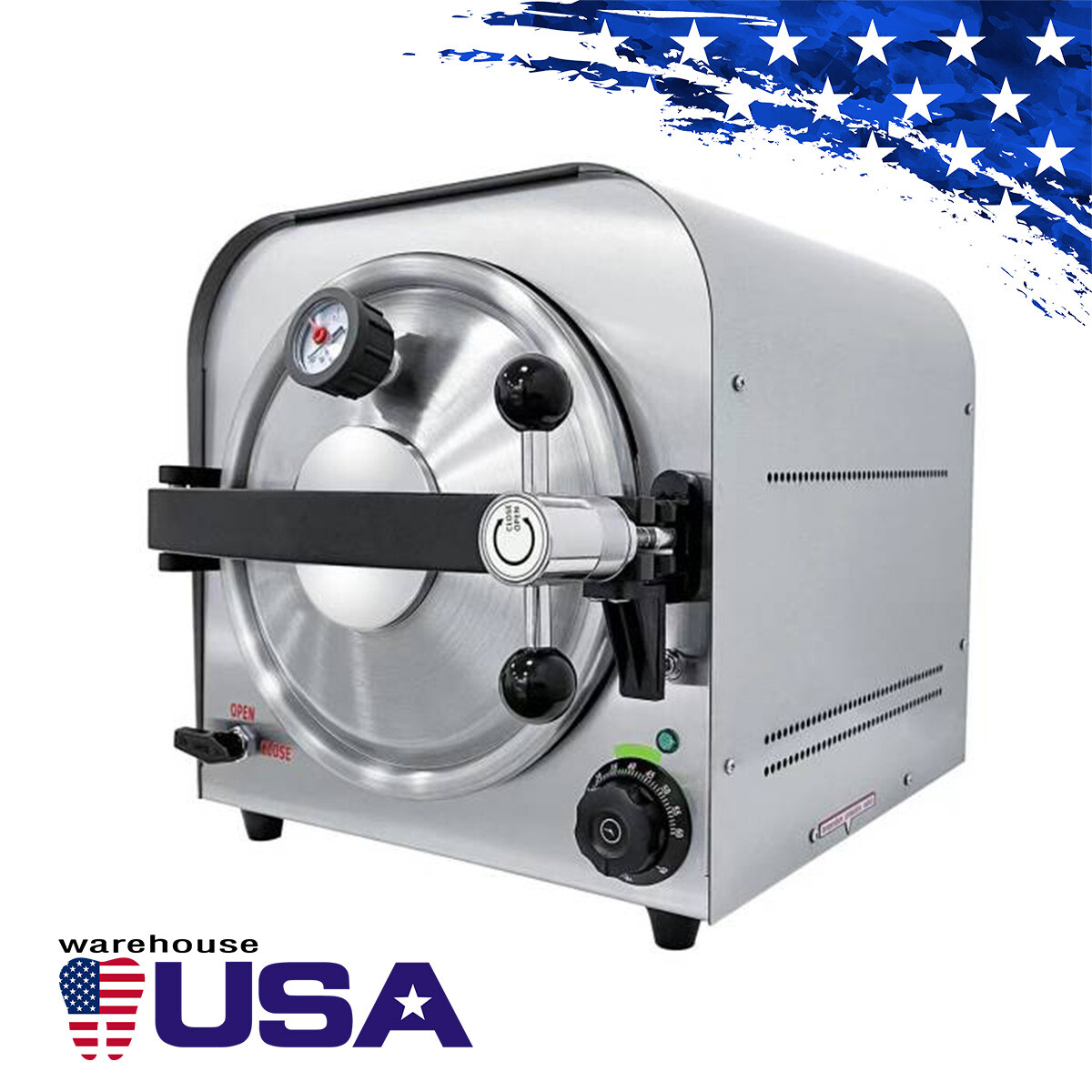 14L Dental Lab Autoclave Steam Sterilizer Medical Sterilization Equipment 900W