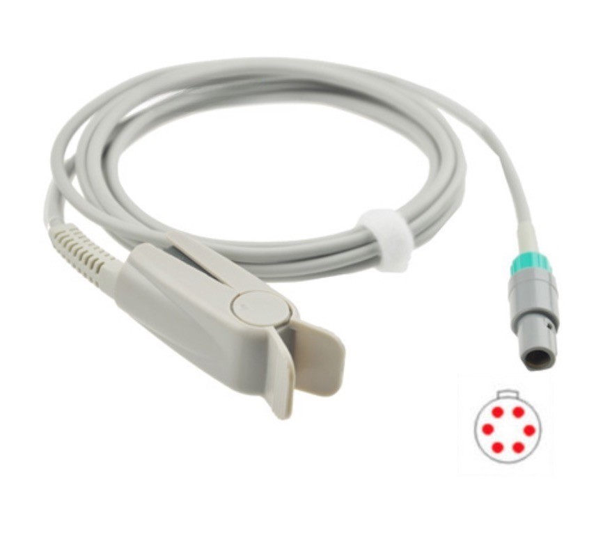 Comen Adult Finger Clip Spo2 Sensor Digital For STAR8000E 10feet 6pin