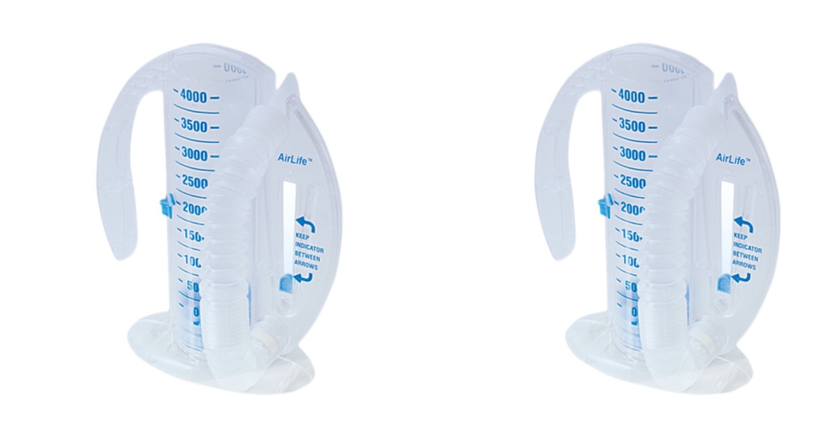 Volumetric Incentive Spirometer AirLife Adult 4000 mL – 2/Pack