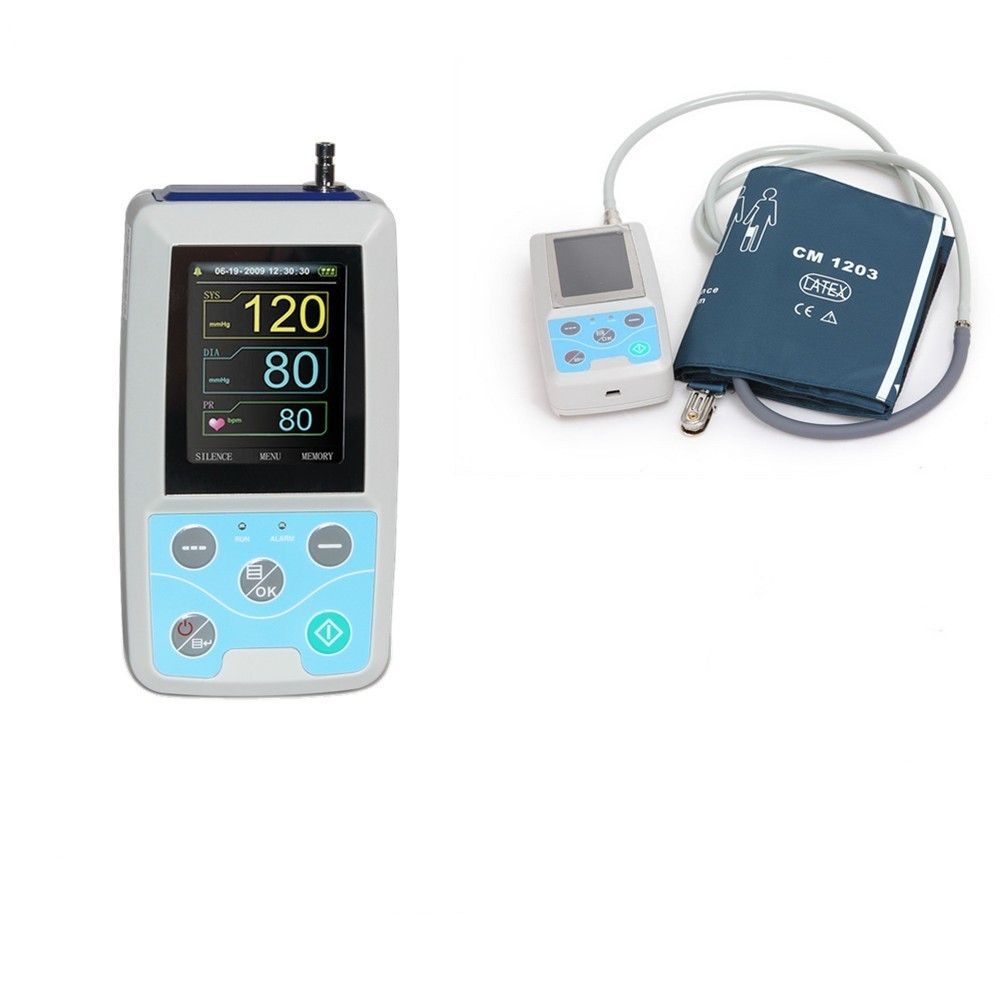 24 hours Ambulatory Blood Pressure Monitor Automatic NIBP Holter 3 Cuff+Software