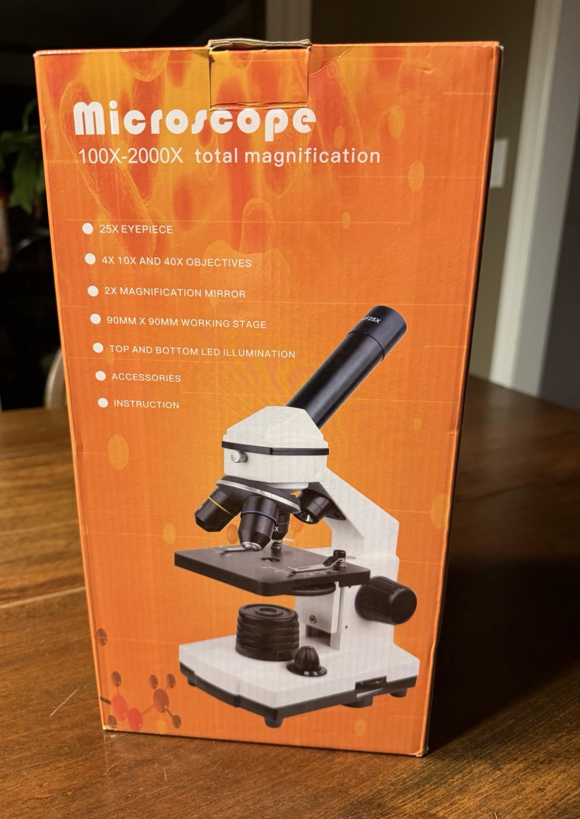 Microscope Adult And Students 100X-2000X Magnifying Biology