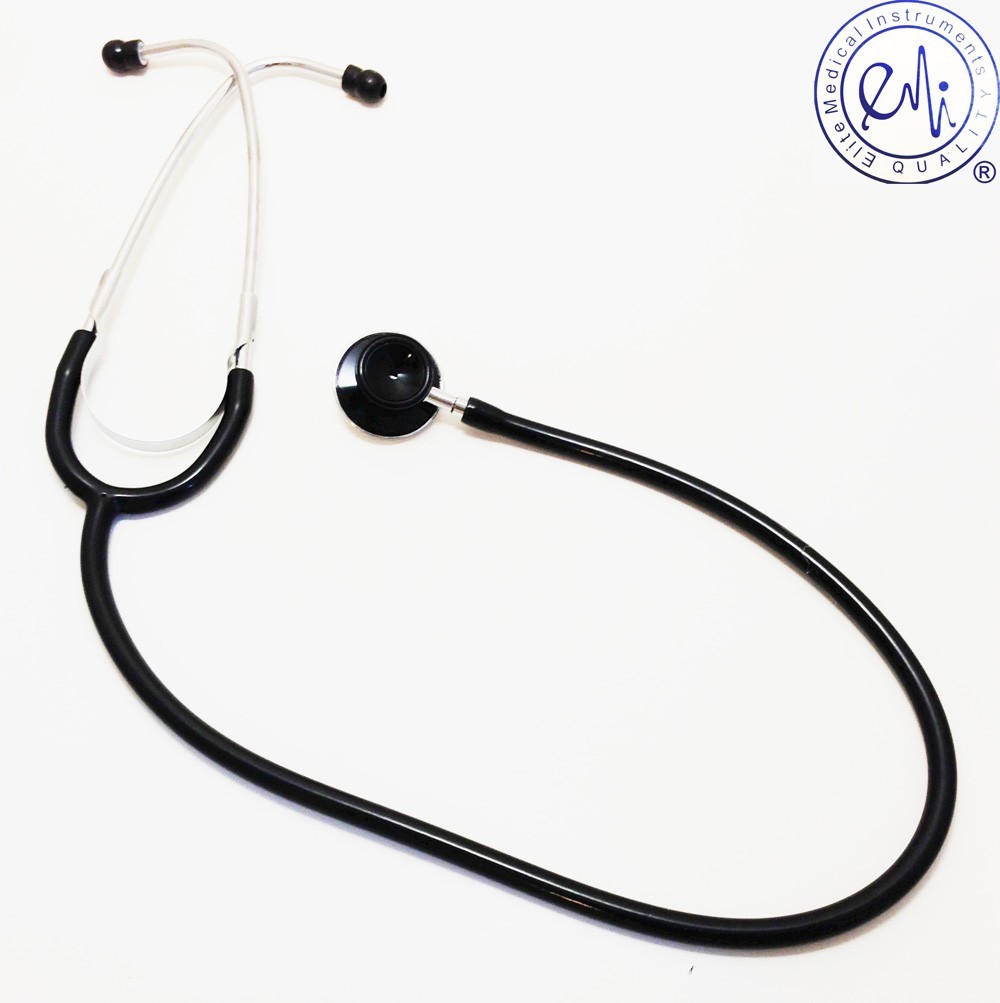 US Seller Free Shipping New Dual Head Infant Pediatric Stethoscope Color Black